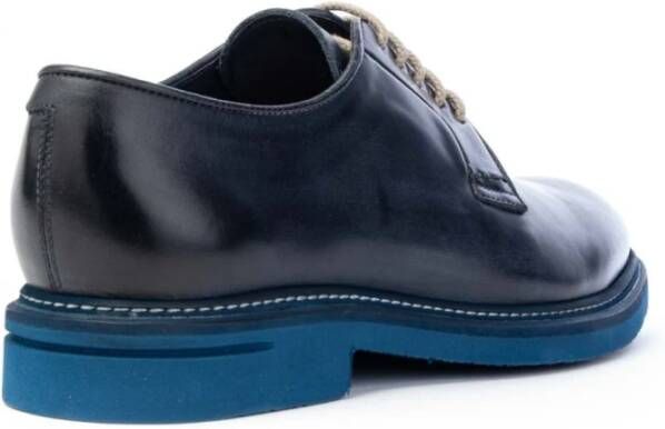 Brecos Handgemaakte Derby Schoenen Micro Zool Blue Heren