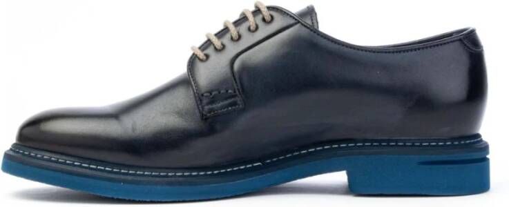 Brecos Handgemaakte Derby Schoenen Micro Zool Blue Heren