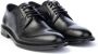 Brecos Handgeverfde Leren Derby Schoenen Black Heren - Thumbnail 2