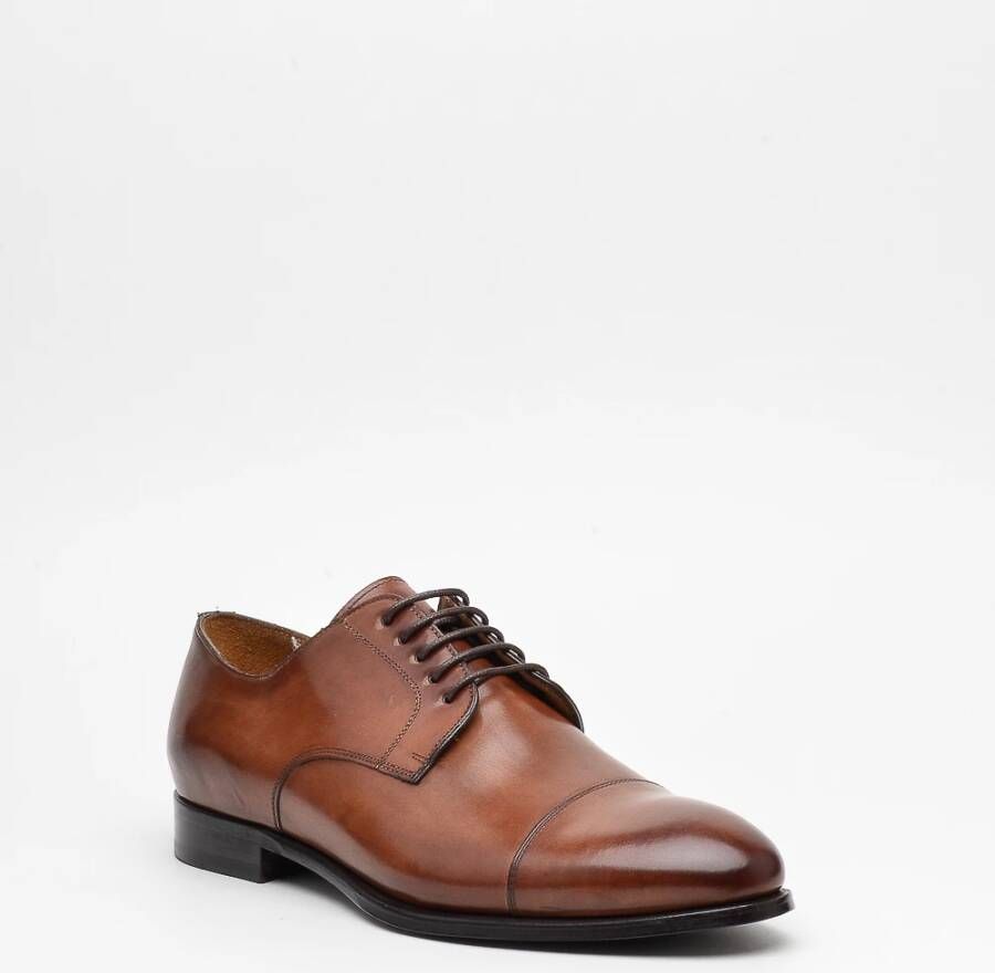 Brecos Klassieke Bruine Leren Schoen Brown Heren