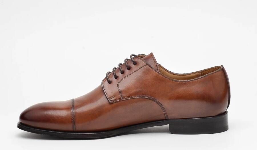 Brecos Klassieke Bruine Leren Schoen Brown Heren