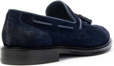 Brecos Loafer met kwastjes leren zool Blue Heren