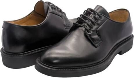 Brecos Zwarte Leren Schoenen 18304U Model Black Heren