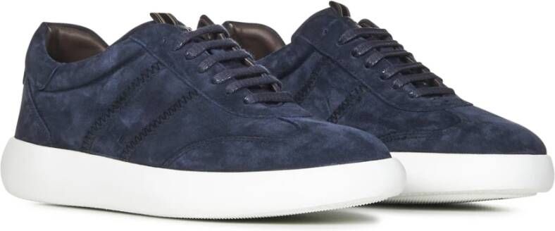 Brioni Blauwe Sneakers Luxe Stijl Blue Heren