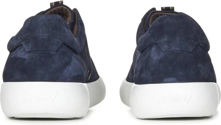 Brioni Blauwe Sneakers Luxe Stijl Blue Heren