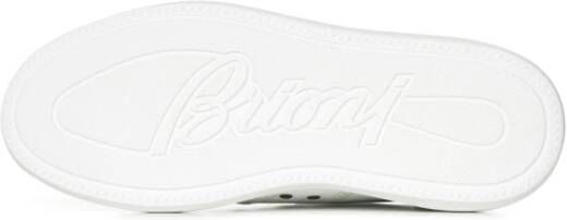 Brioni Witte Sneakers met Vetersluiting White Heren