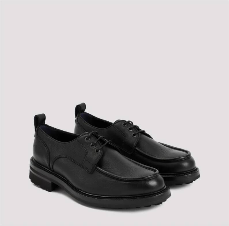 Brioni Zwarte leren Derbies Black Heren