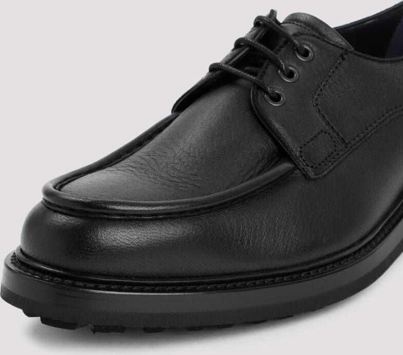 Brioni Zwarte leren Derbies Black Heren