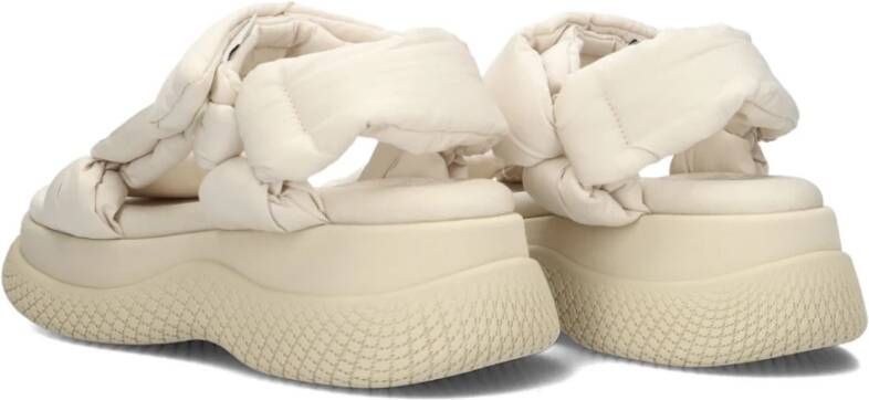 Bronx Chunky Platform Sandalen Beige Bru-Te Beige Dames