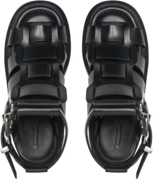 Bronx Flat Sandals Zwart Dames