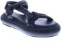 Bronx Flexibele Flatform Sandaal Zwart Black Dames - Thumbnail 9