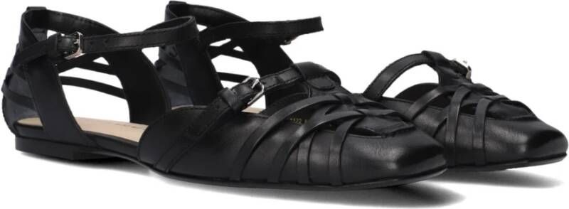 Bronx Gekruiste Band Sandalen Lorr-i Stijl Black Dames