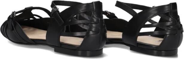 Bronx Gekruiste Band Sandalen Lorr-i Stijl Black Dames