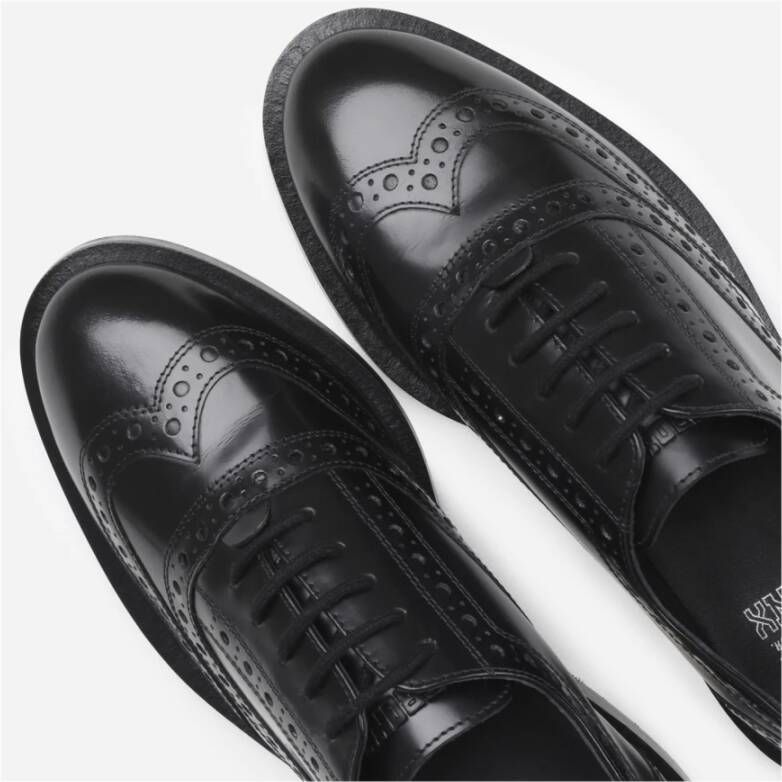 Bronx Klassieke Oxford Dames Lage Schoen Zwart Black Dames