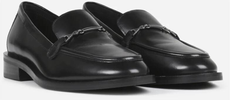 Bronx Moderne Loafers met Vrouwelijk Metalen Zadel Black Dames