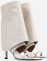 Bronx Nostalgische Skirt Boot Sandalen Off White Dames - Thumbnail 3