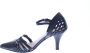 Bronx Retro elegantie Huarache Detail Silhouette Pump Black Dames - Thumbnail 5