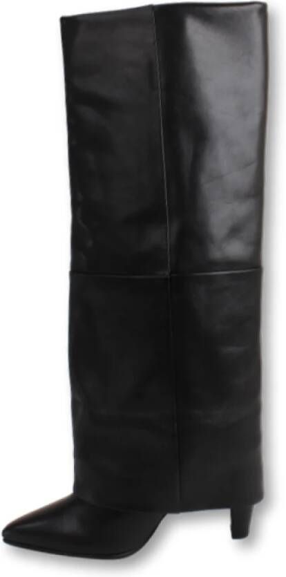 Bronx Roklaars Dress Boots met Uniek Ontwerp Black Dames