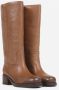 Bronx Stijlvolle High Boot cognac Brown Dames - Thumbnail 13