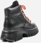 Bronx Stijlvolle Leren Veterschoenen Black Dames - Thumbnail 3