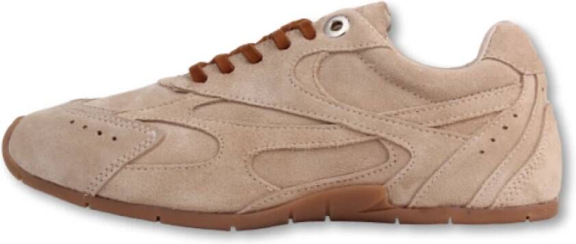 Bronx Stijlvolle zwarte sneakers Beige Dames