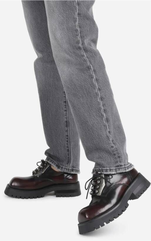 Bronx Urban Low Shoe Zwart Bordeaux Brown Dames