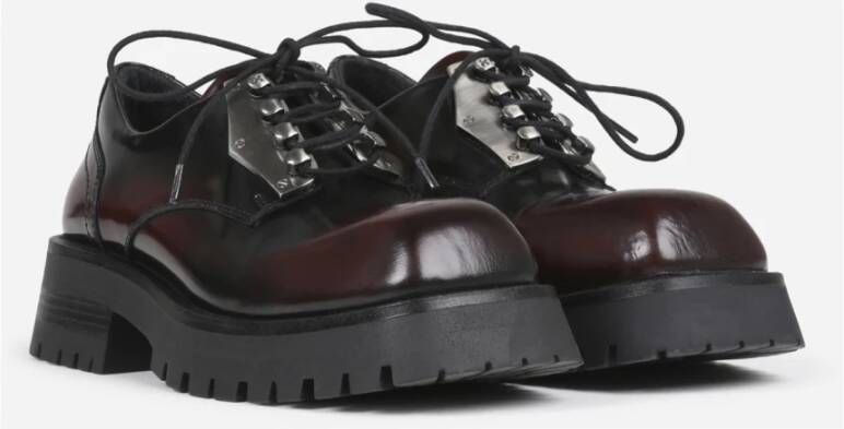 Bronx Urban Low Shoe Zwart Bordeaux Brown Dames