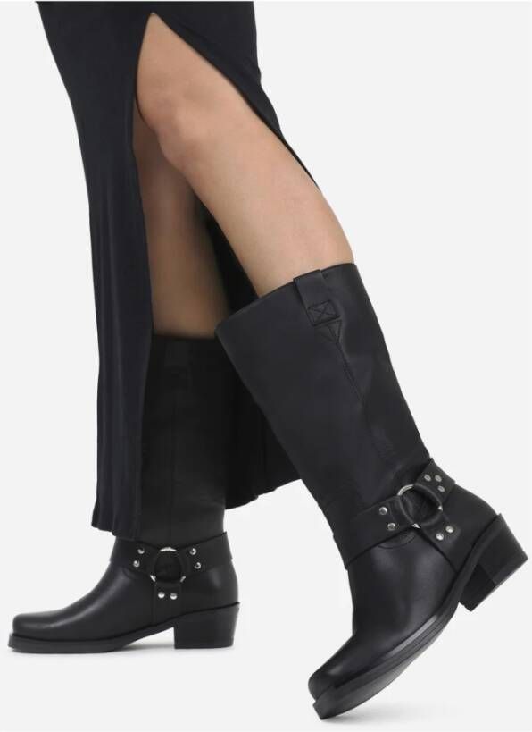 Bronx Western Rebel High Boot zwart Black Dames