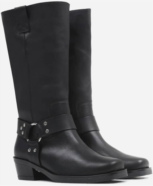 Bronx Western Rebel High Boot zwart Black Dames