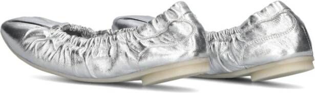 Bronx Goud Metallic Ballerina Schoenen Yellow Dames