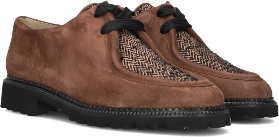 Brunate Bruine Suède Veterschoenen Brown Dames