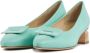 Brunate Dames Pumps Damesschoenen Leer Geen hoogte 2 cm 32184 Groen - Thumbnail 2