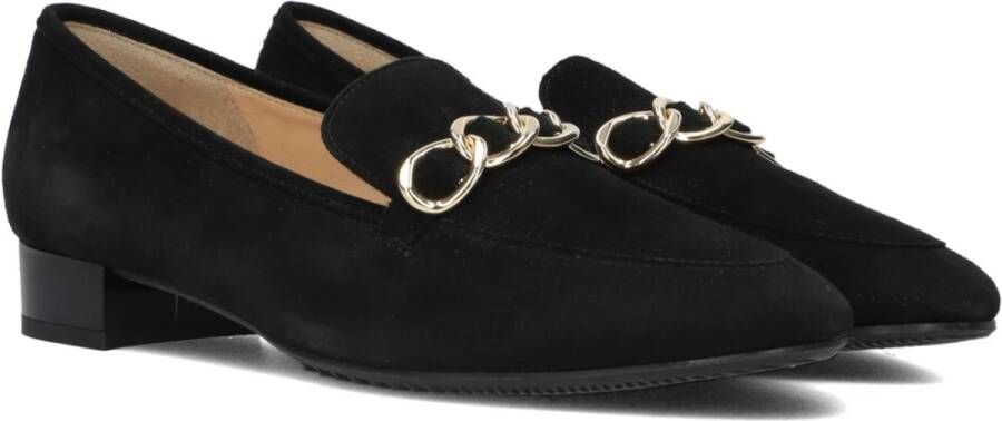 Brunate Zwarte Suède Loafers voor Dames Black Dames