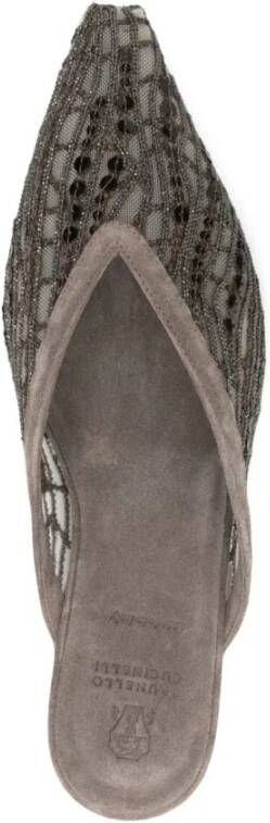 BRUNELLO CUCINELLI Ballet Flats Shoes Gray Dames