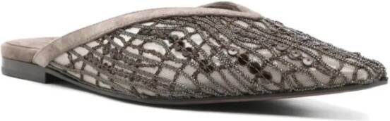 BRUNELLO CUCINELLI Ballet Flats Shoes Gray Dames