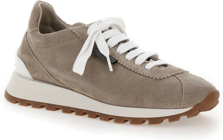 BRUNELLO CUCINELLI Beige Sneaker Beige Dames