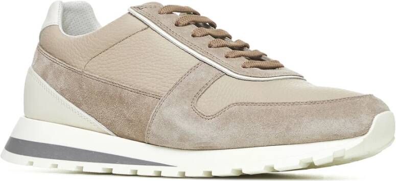 BRUNELLO CUCINELLI Beige Sneakers voor een stijlvolle look Beige Heren