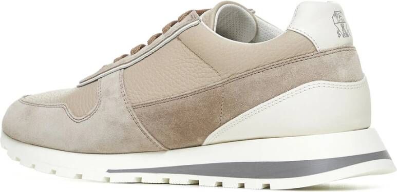 BRUNELLO CUCINELLI Beige Sneakers voor een stijlvolle look Beige Heren