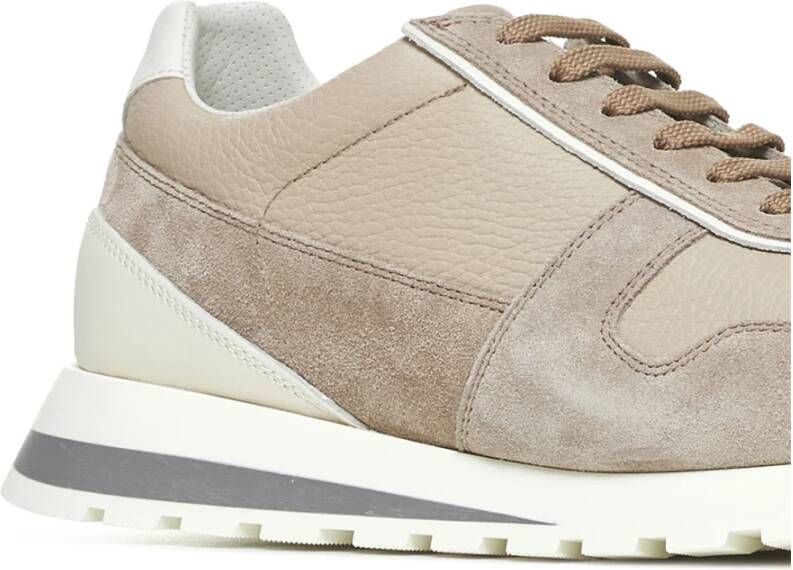 BRUNELLO CUCINELLI Beige Sneakers voor een stijlvolle look Beige Heren