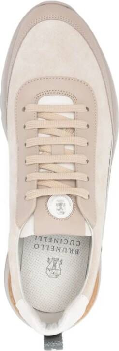 BRUNELLO CUCINELLI Beige Sneakers voor Stijlvolle Outfits Beige Heren