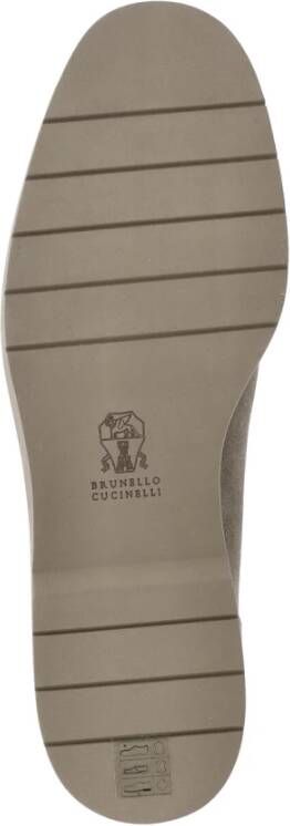 BRUNELLO CUCINELLI Beige Suède Mocassins Beige Dames