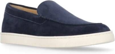 BRUNELLO CUCINELLI Blauwe Suède Loafers Blue Heren