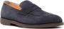 BRUNELLO CUCINELLI Blauwe Suède Penny Slot Loafers Blue Heren - Thumbnail 3