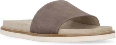 BRUNELLO CUCINELLI Bruin Leren Heren Sandalen Brown Heren