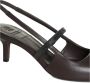 BRUNELLO CUCINELLI Bruin Leren Slingback Middelhak Schoenen Brown Dames - Thumbnail 14