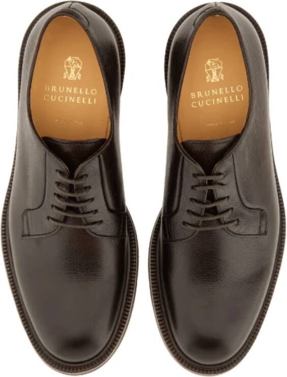 BRUNELLO CUCINELLI Bruine Formele Derby Schoenen Brown Heren