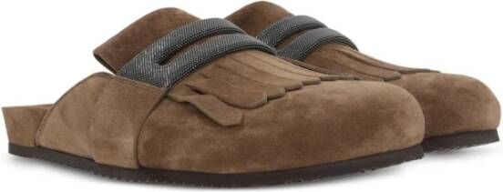 BRUNELLO CUCINELLI Bruine Instap Platte Schoenen Brown Dames