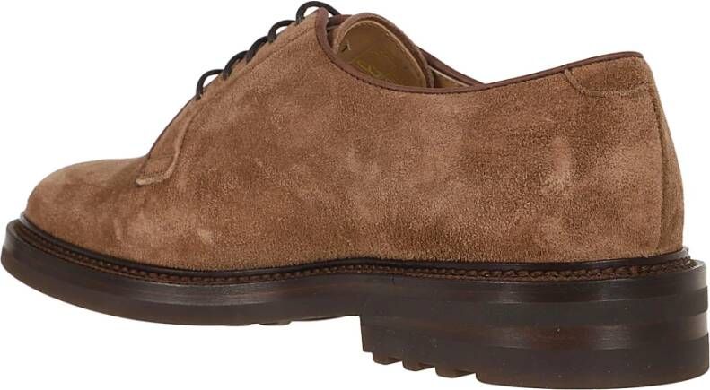 BRUNELLO CUCINELLI Bruine Loafer Schoenen Zachte Textuur Brown Heren