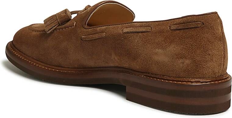 BRUNELLO CUCINELLI Bruine Mocassins voor Mannen Brown Heren