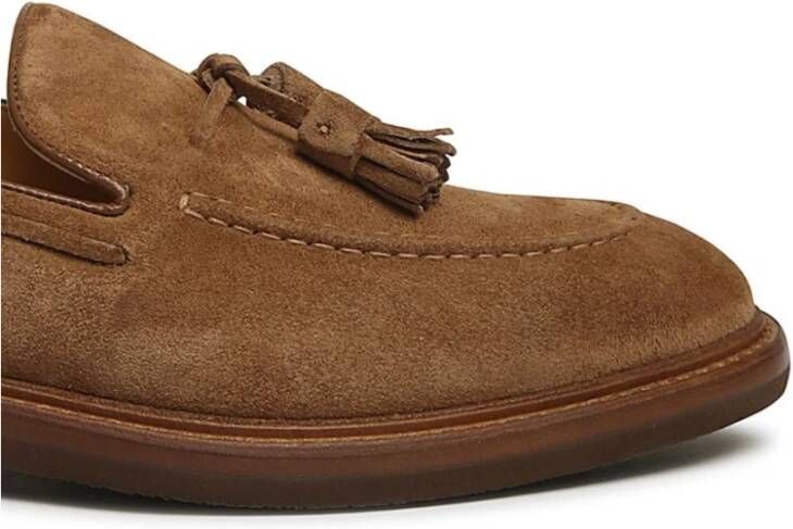 BRUNELLO CUCINELLI Bruine Mocassins voor Mannen Brown Heren